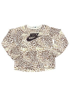 Nike Girl's Leopard Print Sweater Size 6X